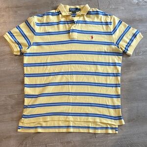 POLO Ralph Lauren Size Large Stripe Polo Short Sleeve Shirt
